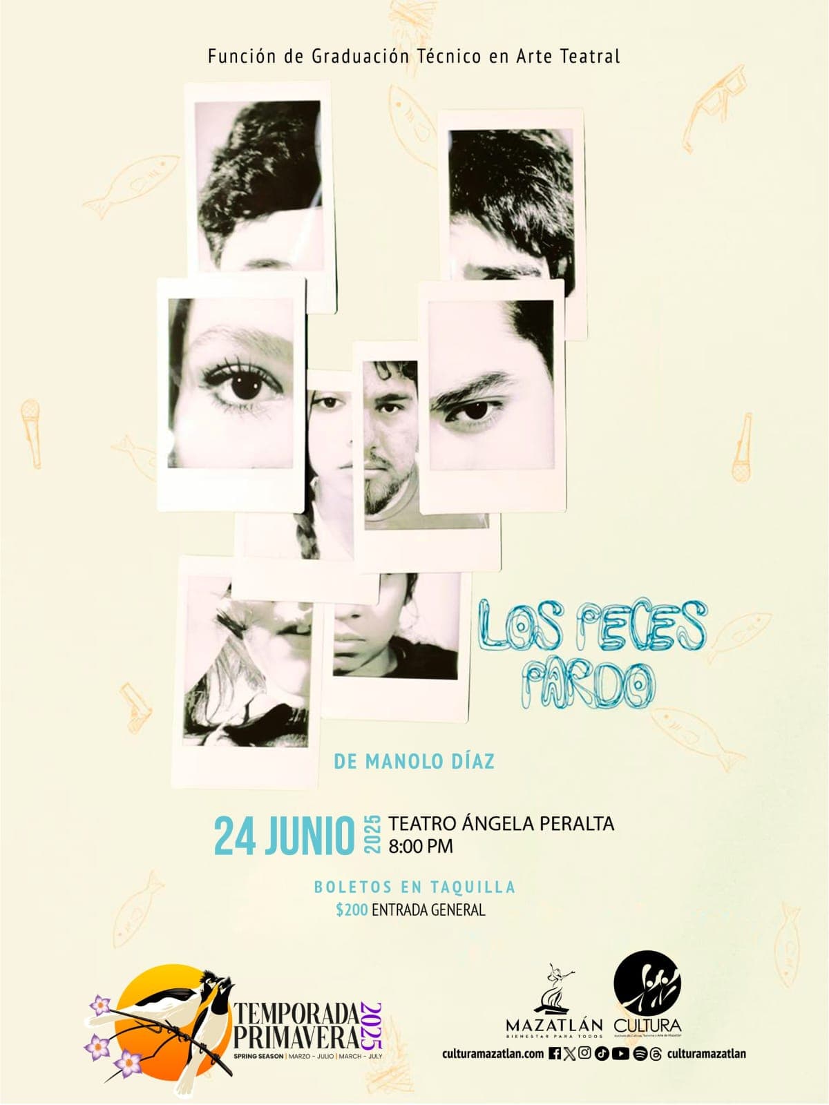 Los Peces Pardo" este martes en el Teatro Ángela Peralta*