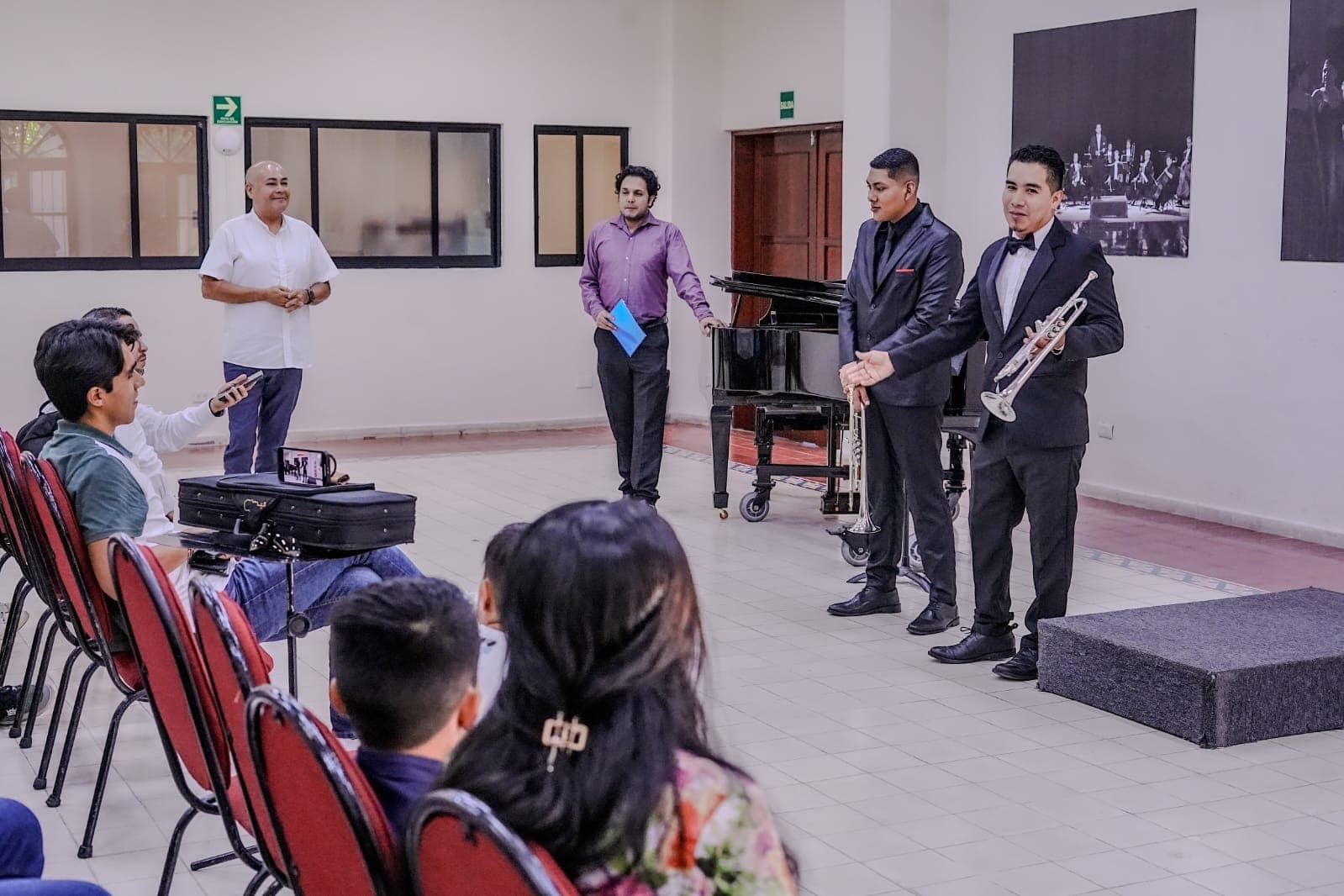 Trompetistas del CMA deslumbran en recital de fin de cursos*