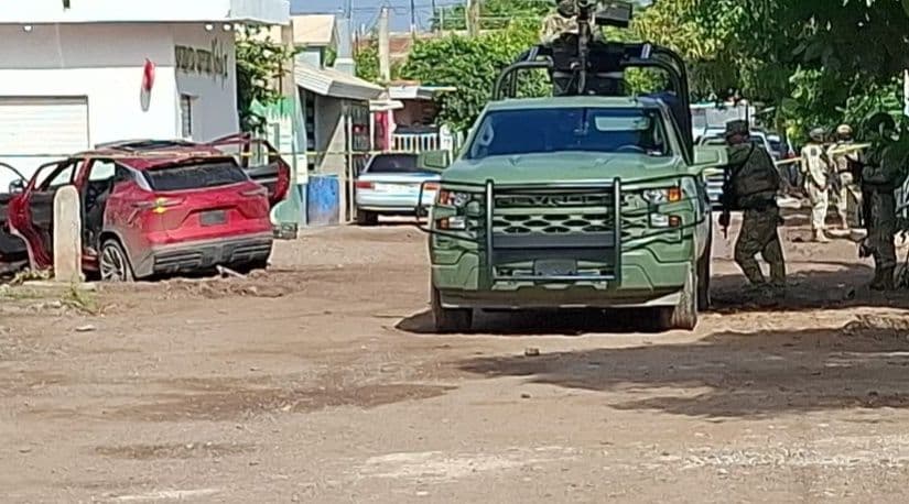 Dos civiles abatidos deja enfrentamiento con militares en Villa Juárez, Navolato