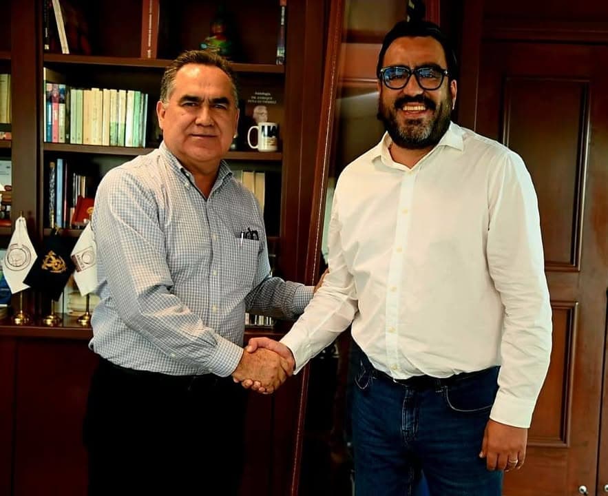 El Rector de la Universidad Autónoma de Sinaloa y el Presidente